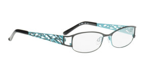 Project 105 Black and Turquoise Glasses from Project Runway