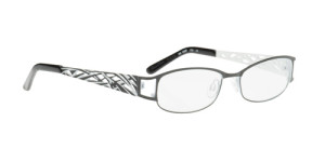 Black and white glasses from Project Runway