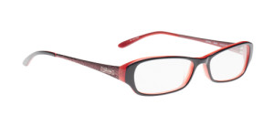 Black and Red Women's Glasses from Guess
