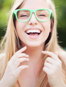Girl With Green Glasses