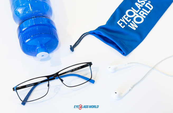 Glasses with Workout Gear